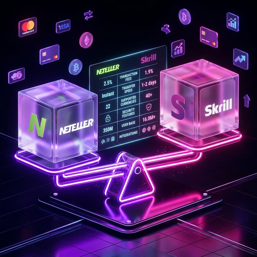 Neteller vs Skrill 深度对比：2026年该购买哪款已实名电子钱包？